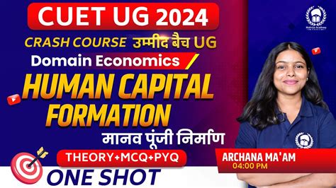 Human Capital Information Theory MCQ PYQ CUET 2024 Domain Economics