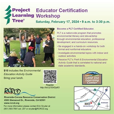 Project Learning Tree Workshop Riverside Corona Resource Conservation