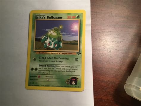 Erikas Bulbasaur 1995 1996 1998 Ultra Rare Pokémon Red Hp Ebay