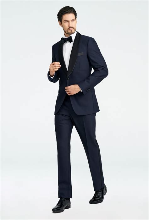 Custom Suits Made For You Hampton Midnight Blue Tuxedo INDOCHINO