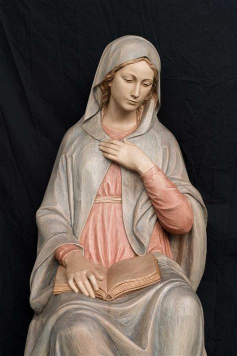 Ferdinando Perathoner Statues Christian Art Blessed Mother Statue