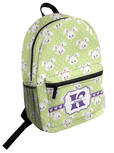 Custom Easter Bunny Student Backpack Personalized Youcustomizeit