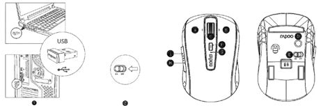 Rapoo MT350 Multi Mode Wireless Mouse User Guide