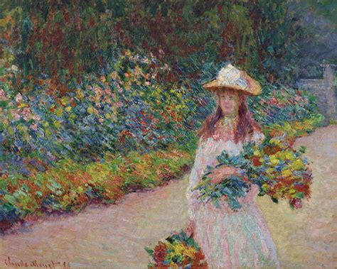 Claude Monet Auction Claude Monet Jeune Fille Dans Le Jardin De