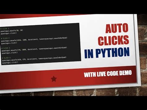 Live Demo PyAutoGUI Automate Mouse Clicks Using Python Auto