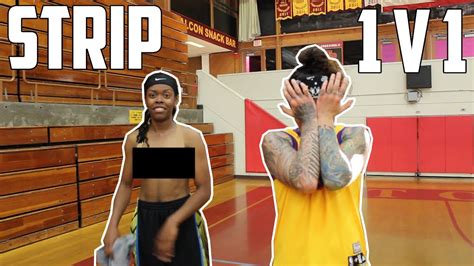 1 V 1 Strip Basketball Vs D1 College Girl Youtube