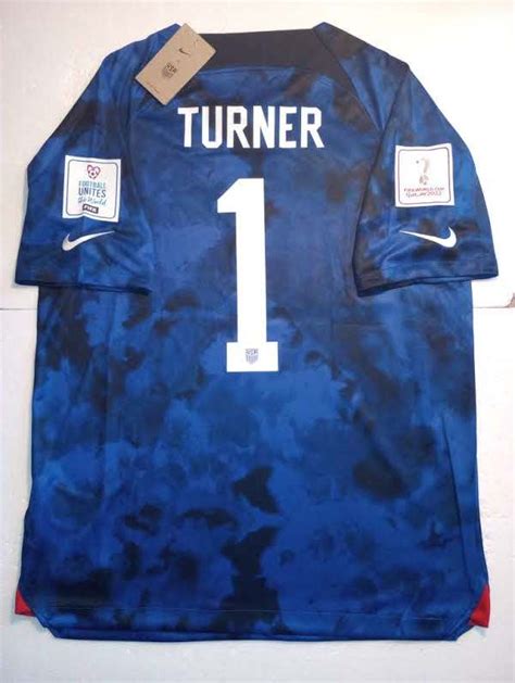 Matt Turner USA USMNT 2022 World Cup Qatar Stadium Blue Away Soccer