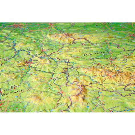 Georelief L Allemagne Grand Format Carte G Ographique En Relief D