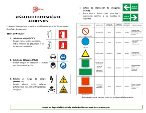 Se Ales De Prevenci N De Accidentes