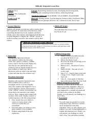 Educ Biblically Integrated Lesson Plan Lashawnda Richardson Docx