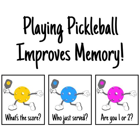 Playing Pickleball Improves Memory Etsy