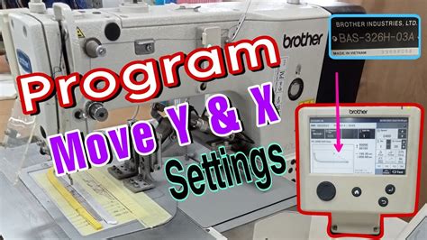 Brother Sewing Machine BAS 326H Program Y X Move কমপলট পরগরম