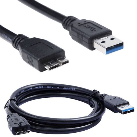 New 1 8m Usb 3 0 Charger Data Sync Cable Cord For Wd My Book Essential Wdbacw0030hbk Data