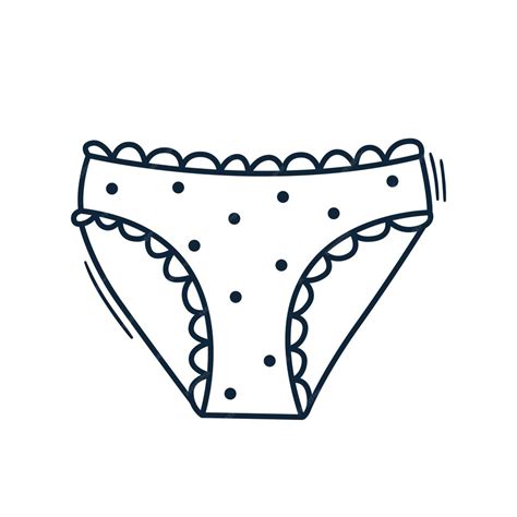 Premium Vector Doodle Panties Vector Illustration Hand Drawn Girl And