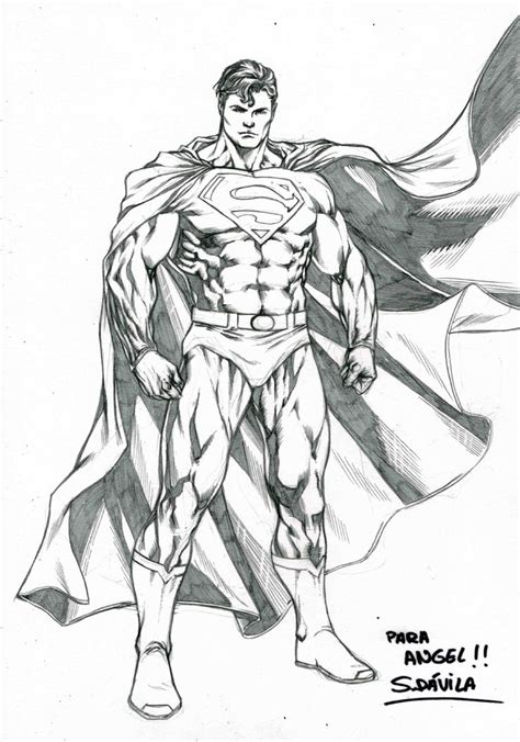 Superman In SERGIO DAVILA S Commissions Comic Art Gallery Room