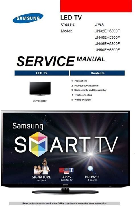 Samsung UN32EH5300F 40EH5300F 42EH5300F 46EH5300F Service Manual