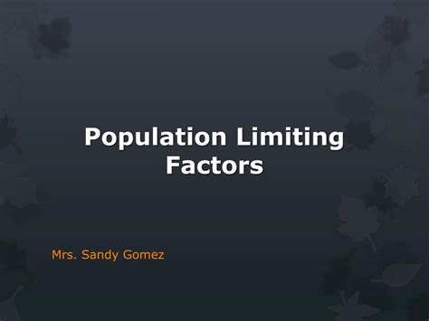 Ppt Population Limiting Factors Powerpoint Presentation Free