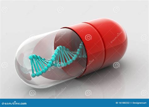 Dna In Capsule Stock Illustration Illustration Of Composite 16188232