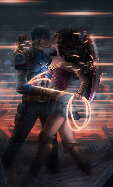 Wonder Woman And Captain America Telegraph