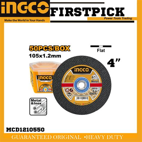 Ingco Mcd Pcs Abrasive Metal Cutting Disc Set Super Select