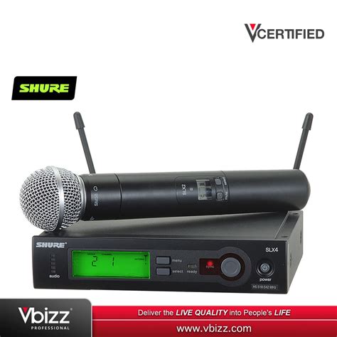 Shure Slx24 Sm58 Wireless Handheld Microphone System Shopee Malaysia