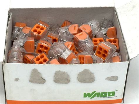 WAGO 773 104 4 Way Push Wire Splicing Connector Wall Nuts 4 X 25 Mm2