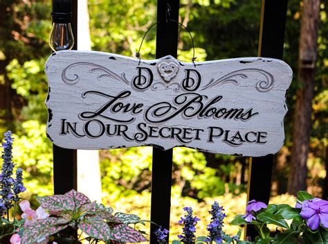 Secret Garden Sign-custom Garden Decor-flower Garden Sign-rustic Garden Sign-custom Garden Sign ...