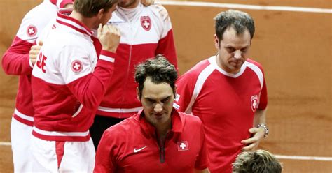 Roger Federer Richard Gasquet Et Arnaud Cl Ment Victoire De La