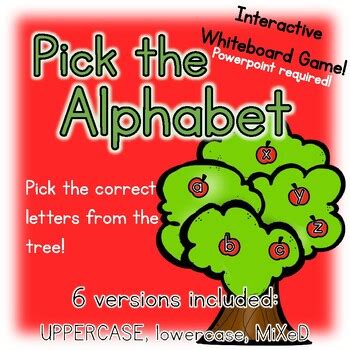 Pick the Alphabet! An interactive whiteboard letter game for the SMART ...