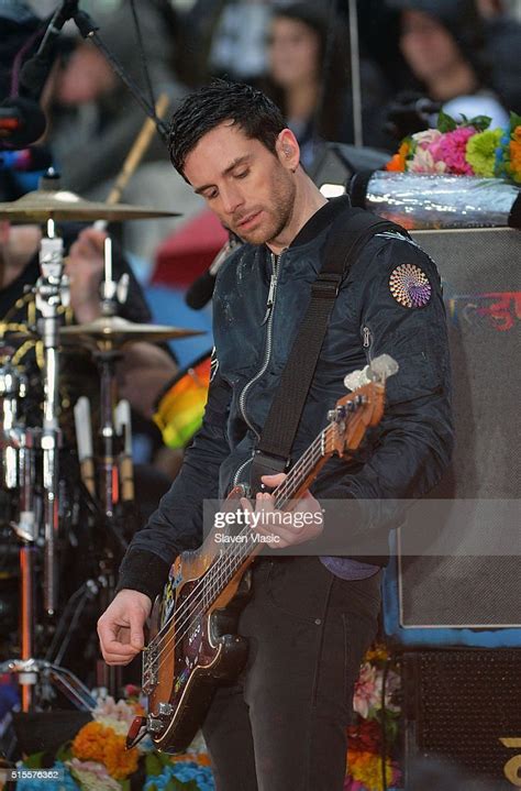 Bassist Guy Berryman of Coldplay performs on NBC's "Today" at... News ...