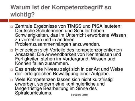 Ppt Der Kompetenzbegriff In Den Richtlinien Und Lehrpl Nen Am