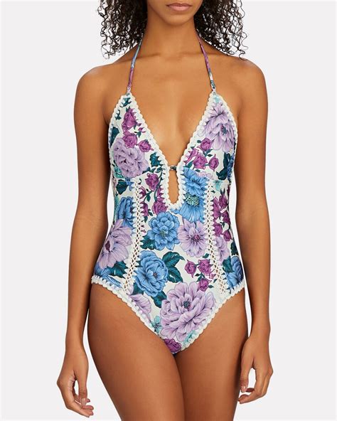 Zimmermann Poppy Floral One Piece Swimsuit Intermix®