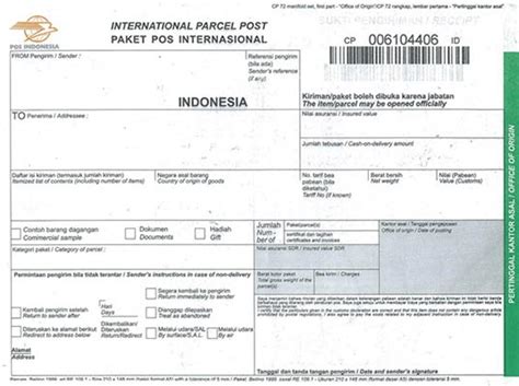 8 Formulir Pengiriman Barang 2024 Fungsi Cara Contoh Kuriran Id