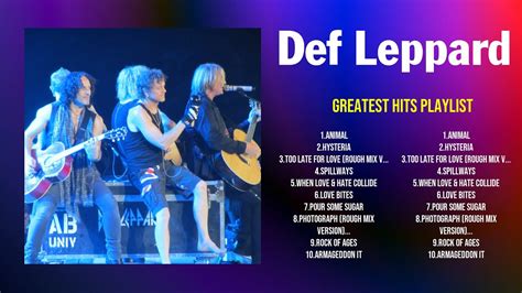 Def Leppard The Greatest Hits Top Songs Collections Youtube