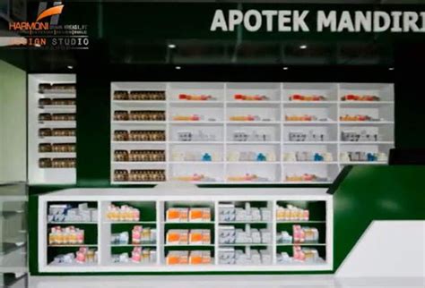 Desain Apotek Minimalis Terbaik Kosngosan