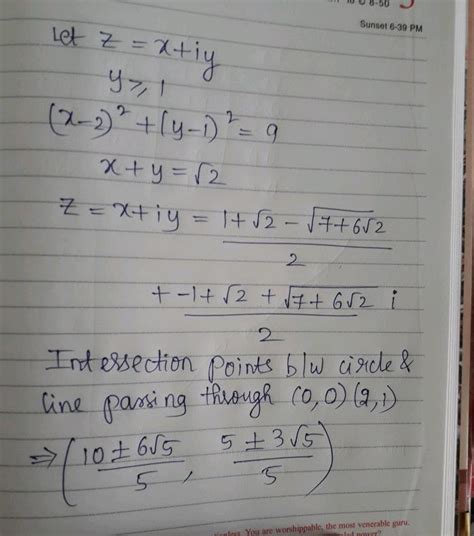 Comprehension Jor 4 To 6 Nlet A B C Be Three Sets Of Complex Numbers As Defined Below