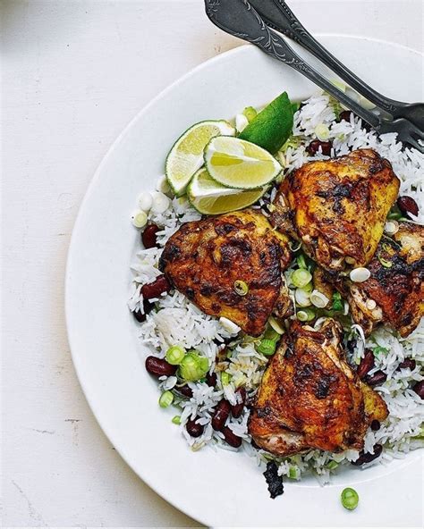 Easy Jerk Chicken And Coconut Rice Recipe Delicious Magazine