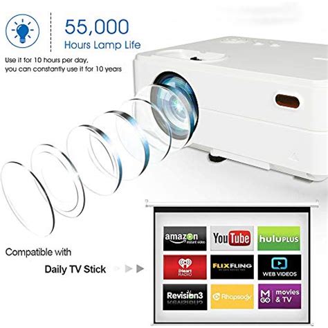 Mini Projector Portable Movie Projector Smartphone Video Projector