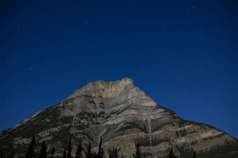 landscape, mountains, stars, clear sky, sky HD Wallpaper