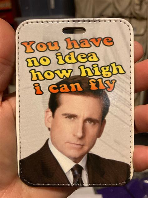 The Office Luggage Tag Michael Scott Quote You Have No Idea How High I