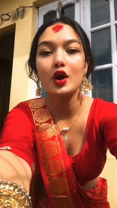 Viral Red Saree Girl Dancing In Chammak Challo Tiktok Reels Shorts