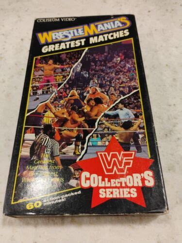 WWF Wrestlemanias Greatest Matches VHS Coliseum Video 1989 Wrestling