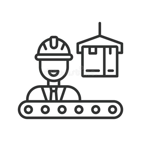 factory operator icon   design factory operator worker