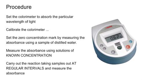 Measuring Rate Of Reaction Using Colorimetry | Colorpaints.co