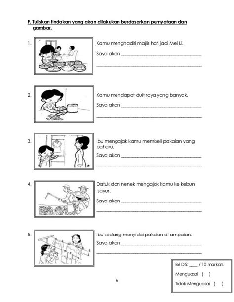 Lembaran Kerja Soalan Pendidikan Moral Tahun 2 Lembaran Otosection