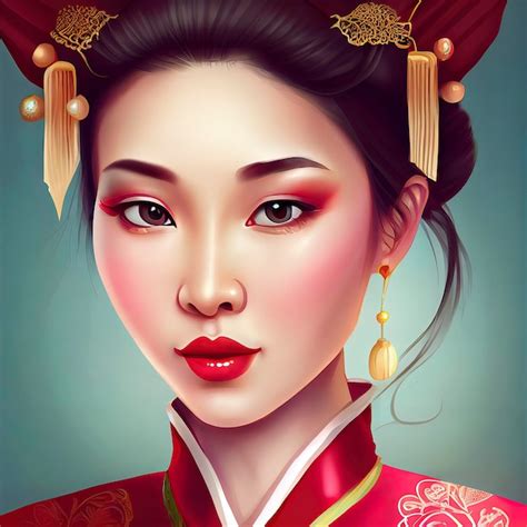 Premium Photo Chinese New Year Concept Beautiful Oriental Woman