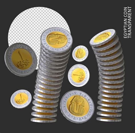 Premium Psd Egyptian Pound Egypt Coins D Golden Coins