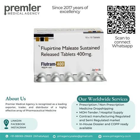 flupirtine maleate capsules fludol latest price manufacturers