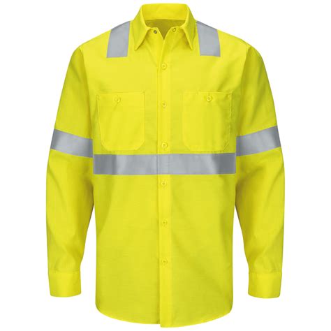 Hi Vis Long Sleeve Ripstop Shirt Type R Class 2 Red Kap Red Kap®