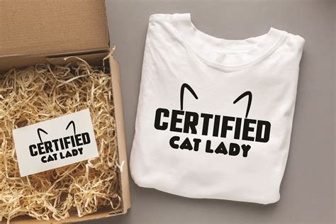 Certified Cat Ladyfunny Svg Design Graphic By Svgdesignsstore07 · Creative Fabrica